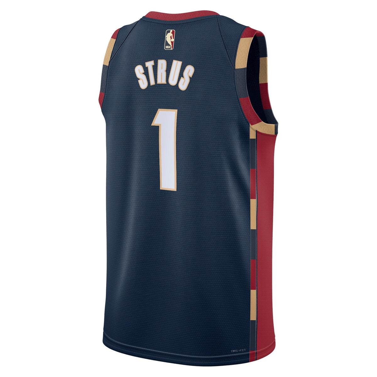 Max Strus Cleveland Cavaliers Classic Edition Jersey - Navy - Unisex product image 4, provided for visual reference and