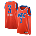Jared McCain Oklahoma City Thunder Statement Edition Swingman Jersey - Orange - Unisex product image 1, provided for visual