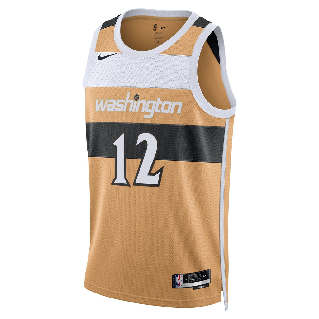 Tre Johnson III Washington Wizards 2025/26 City Edition Swingman Jersey - Tan - Unisex product image 3, provided for visual