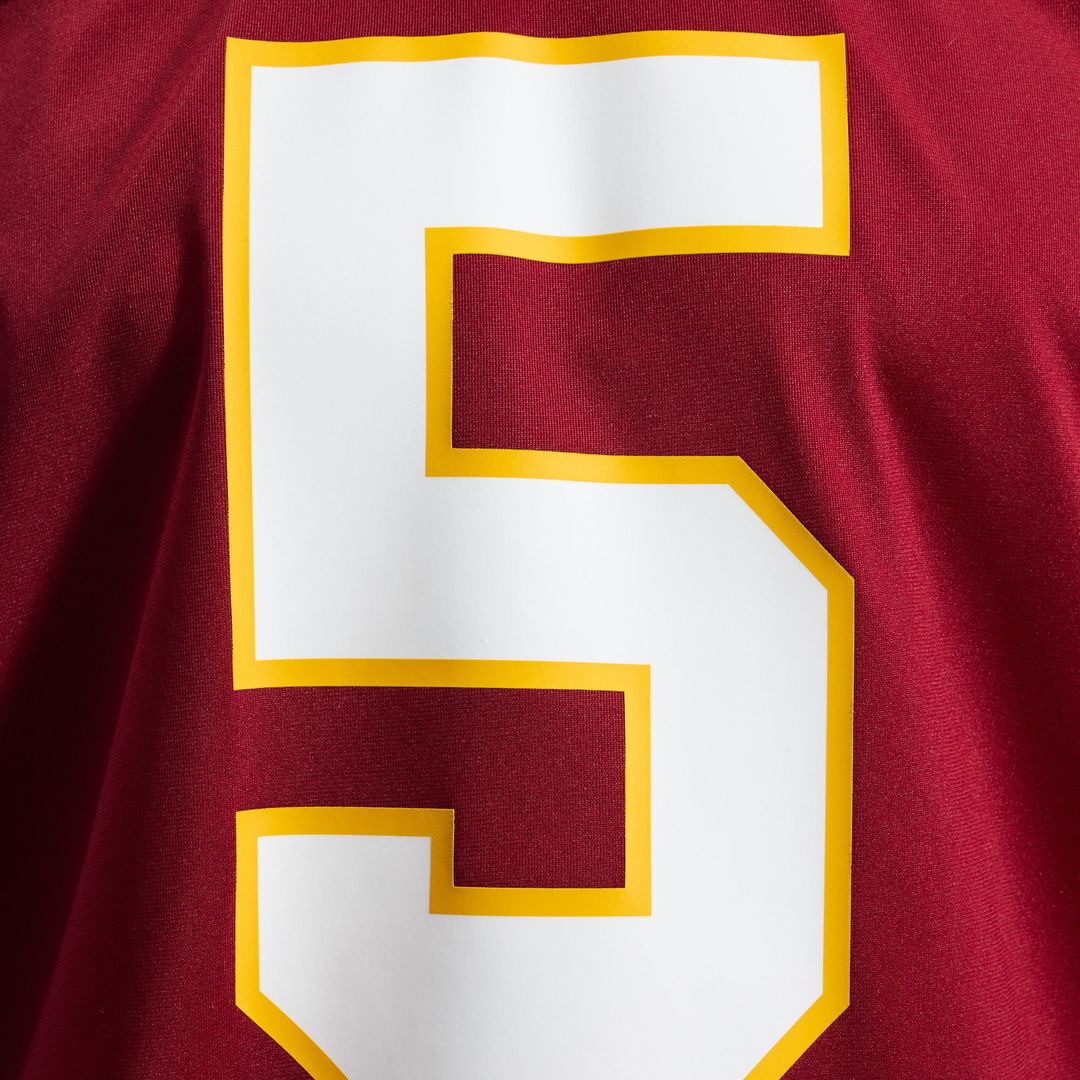 Washington Commanders Jayden Daniels Burgundy Game Jersey product image 10, provided for visual reference and product detail