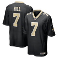 New Orleans Saints Taysom Hill Black Game Jersey product image 1, provided for visual reference and product detail review