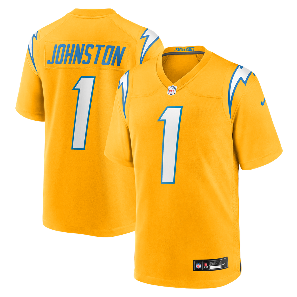 Los Angeles Chargers Quentin Johnston Navy Alternate Super Chargers Game Player Jersey product image 15, provided for visual