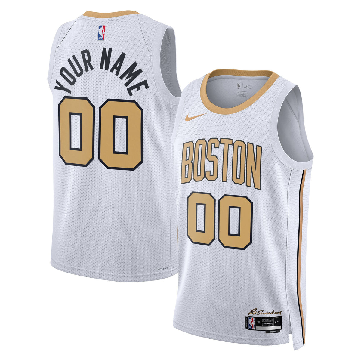 Boston Celtics 2025/26 City Edition Swingman Basketball Jersey - Custom - Unisex product image 1, provided for visual