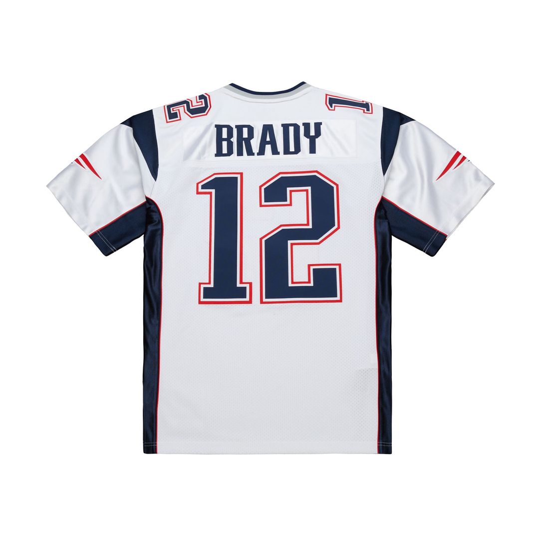 New England Patriots Tom Brady Navy Super Bowl XXXVI Authentic Throwback Jersey product image 23, provided for visual