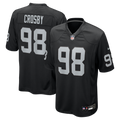 Las Vegas Raiders Maxx Crosby Black Game Jersey product image 1, provided for visual reference and product detail review