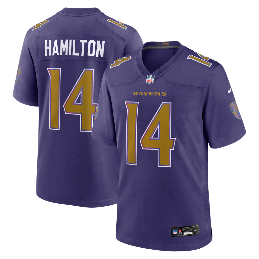 Baltimore Ravens Kyle Hamilton Purple Alternate Game Jersey product image 1, provided for visual reference and product