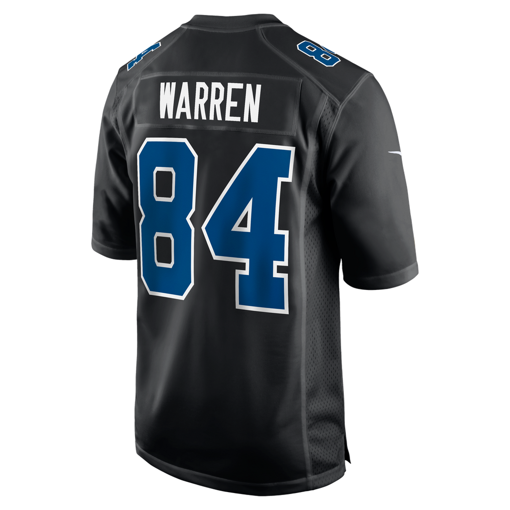 Indianapolis Colts Tyler Warren Carbon Black Fashion Game Jersey product image 3, provided for visual reference and product