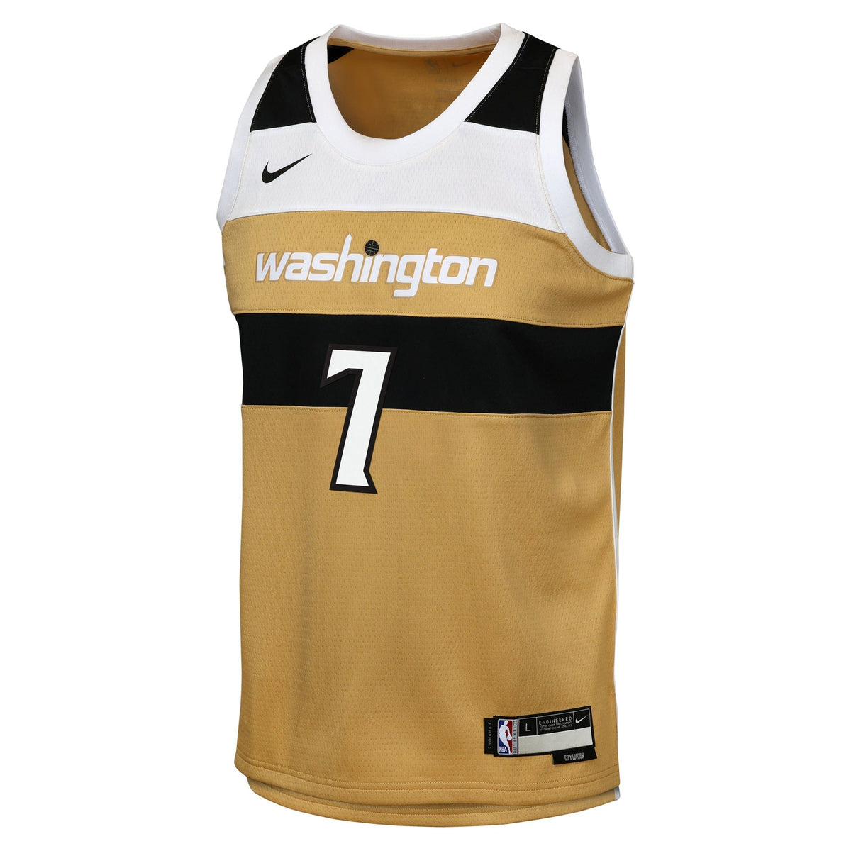 Carlton Carrington Washington Wizards 2025/26 City Edition Swingman Jersey - Tan - Youth product image 3, provided for