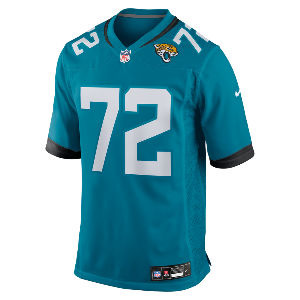 Jacksonville Jaguars Walker Little Teal Game Jersey product image 2, provided for visual reference and product detail review