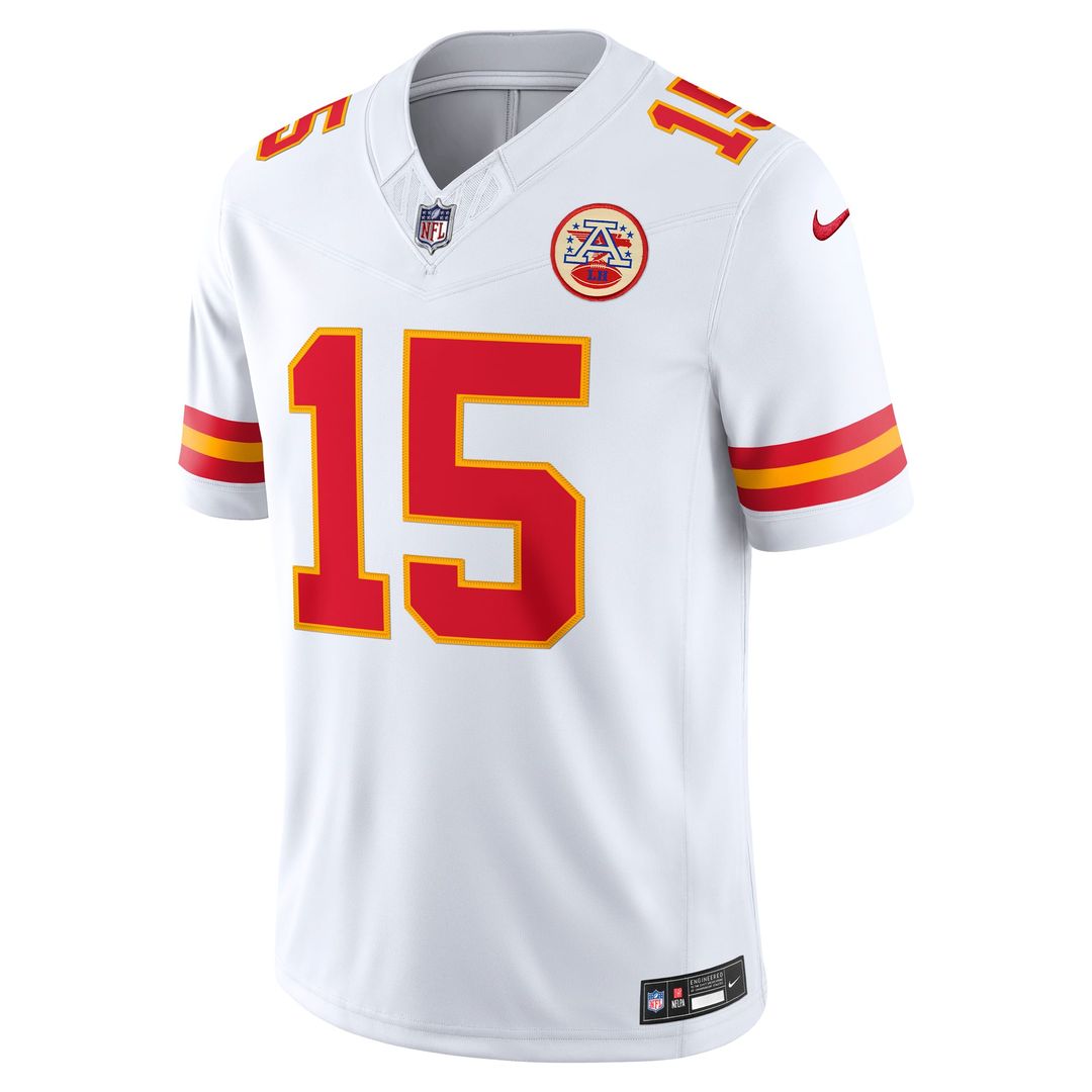 Kansas City Chiefs Patrick Mahomes White Vapor F.U.S.E. Stitched Limited Jersey product image 2, provided for visual
