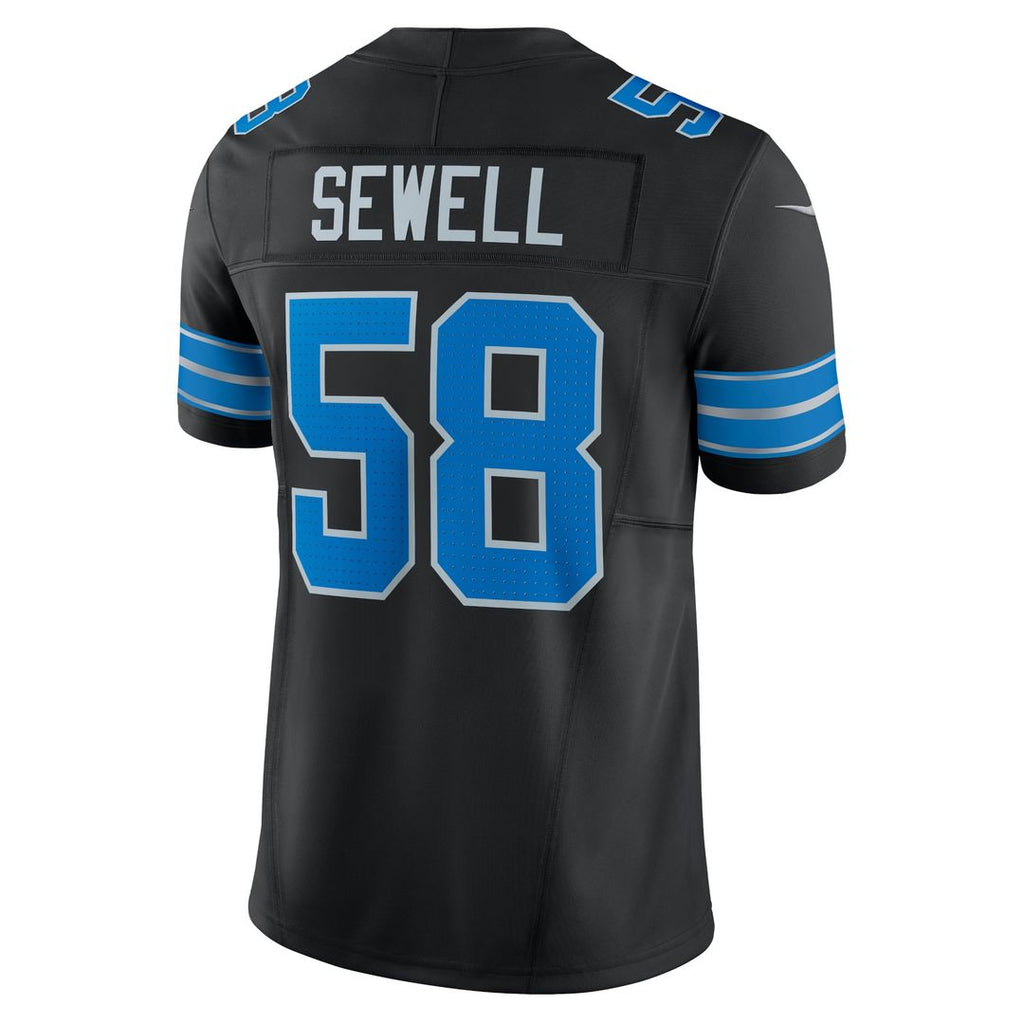 Detroit Lions Penei Sewell Black Vapor F.U.S.E. Alternate Limited Jersey product image 3, provided for visual reference and