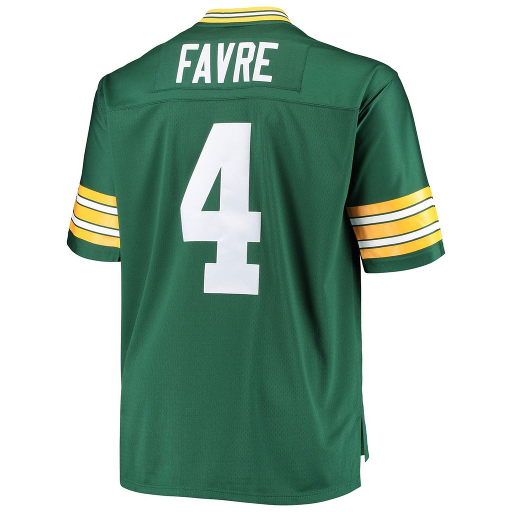 Green Bay Packers Brett Favre Green Big & Tall 1996 Retired Player Replica Jersey product image 3, provided for visual