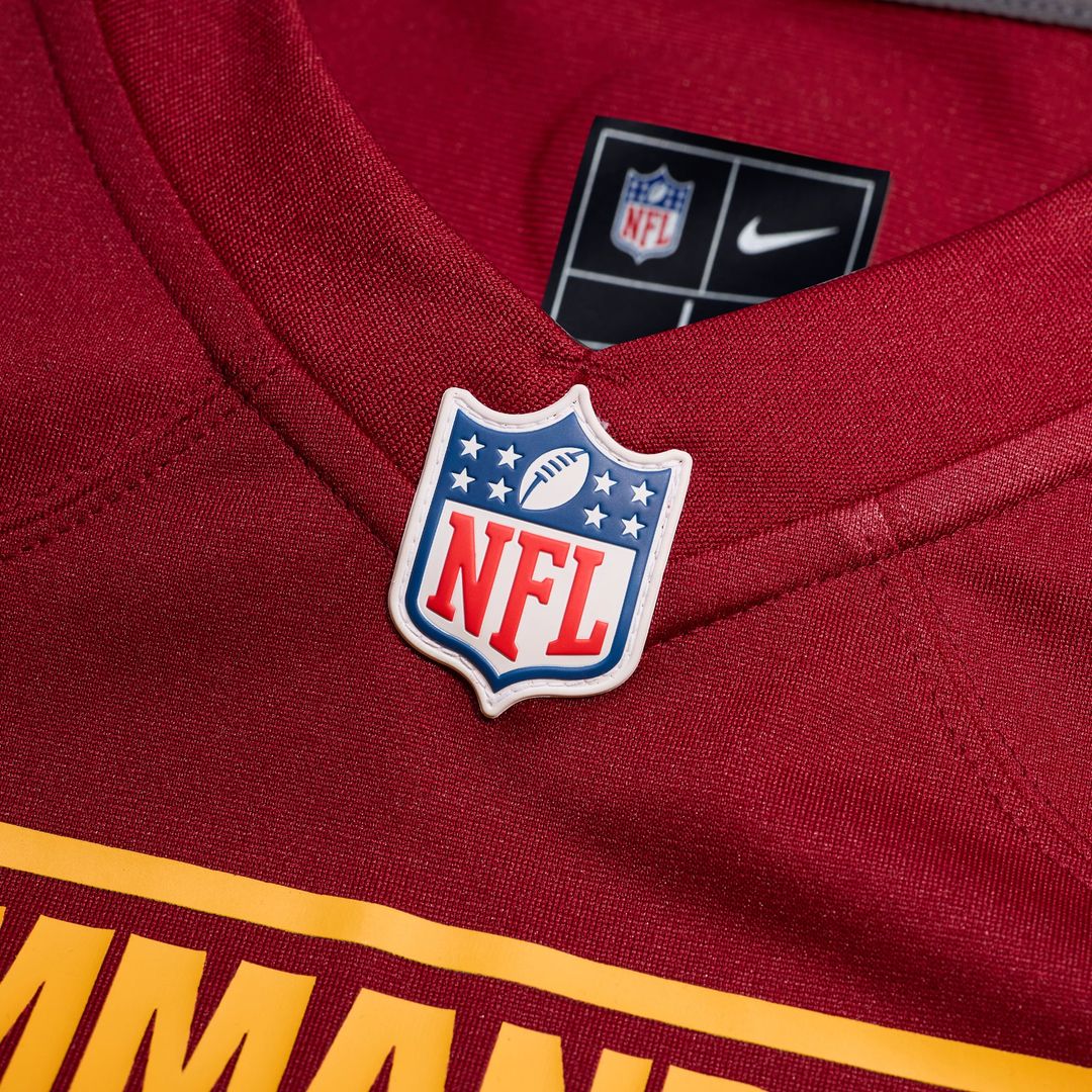 Washington Commanders Frankie Luvu Burgundy Game Jersey product image 4, provided for visual reference and product detail