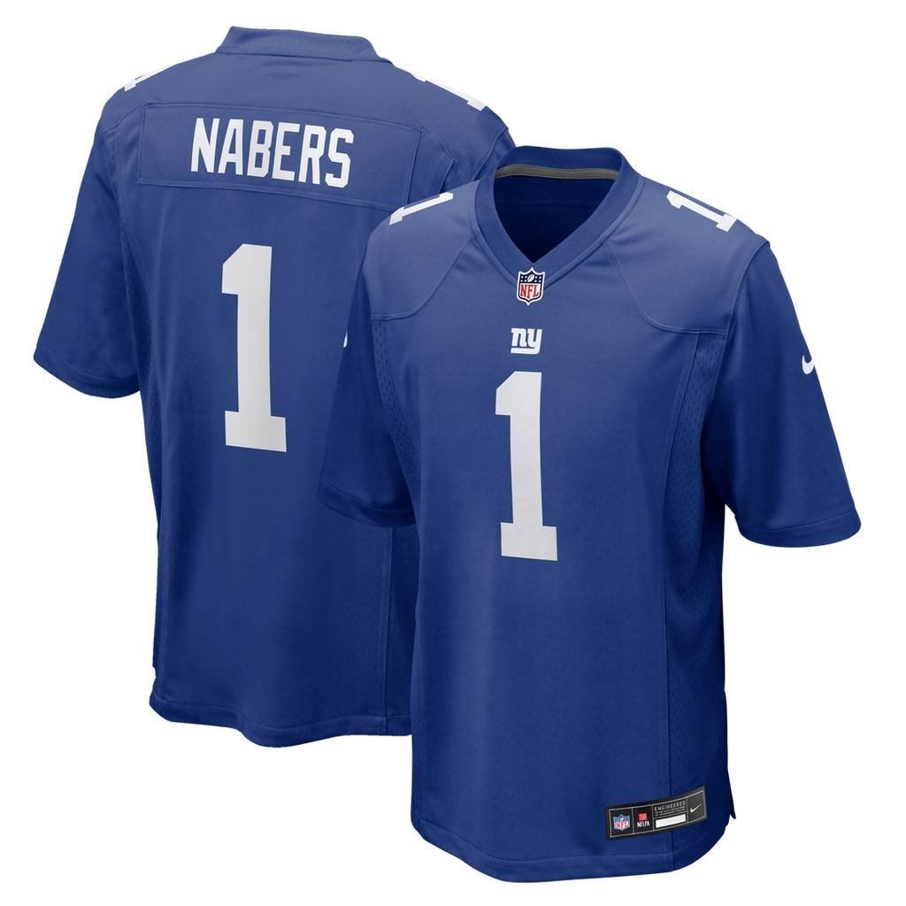 New York Giants Malik Nabers Royal Player Game Jersey product image 9, provided for visual reference and product detail