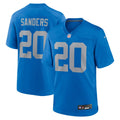Detroit Lions Barry Sanders Blue Alternate Game Jersey product image 1, provided for visual reference and product detail