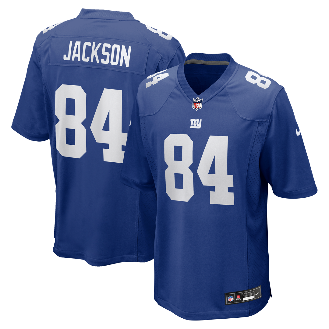New York Giants Tyree Jackson Royal Game Jersey product image 1, provided for visual reference and product detail review