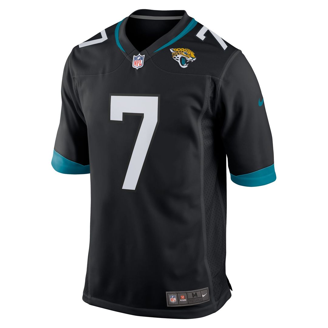 Jacksonville Jaguars Byron Leftwich Black Retired Player Alternate Game Jersey product image 2, provided for visual