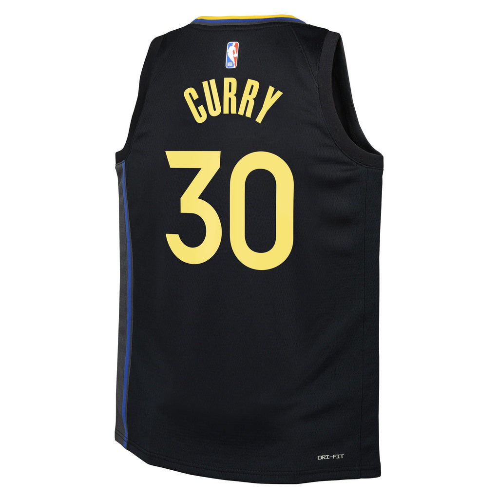 Stephen Curry Golden State Warriors Statement Edition Swingman Jersey - Black - Youth product image 4, provided for visual