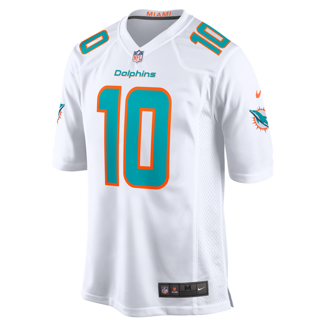 Miami Dolphins Jacob Rodriguez White Game Jersey product image 2, provided for visual reference and product detail review