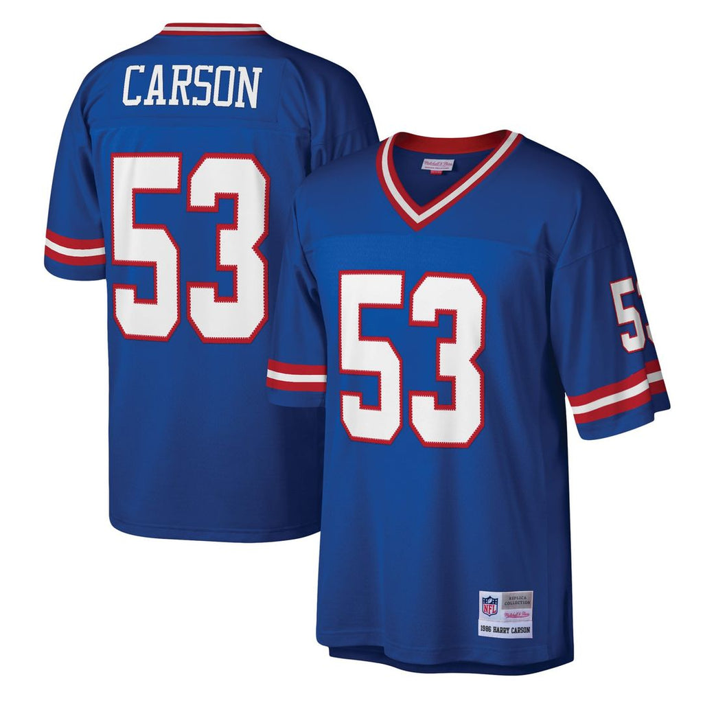 New York Giants Harry Carson Royal Legacy Replica Jersey product image 1, provided for visual reference and product detail