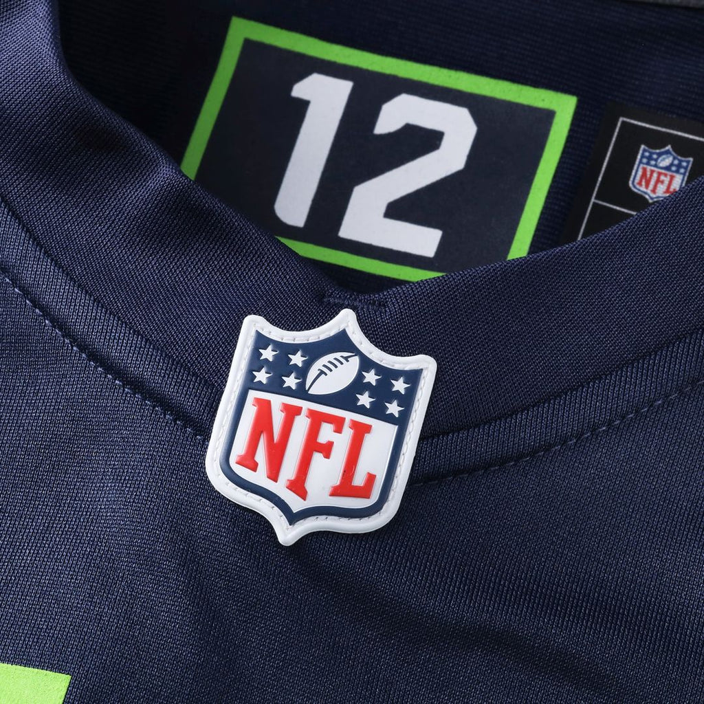 Seattle Seahawks Jaxon Smith-Njigba College Navy Game Jersey product image 10, provided for visual reference and product