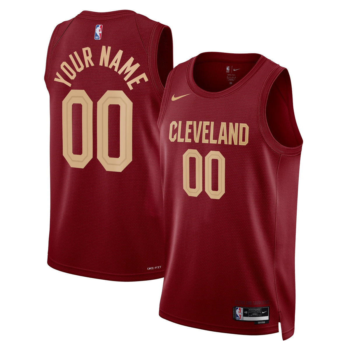 Cleveland Cavaliers Icon Swingman Basketball Jersey - Custom - Unisex product image 1, provided for visual reference and
