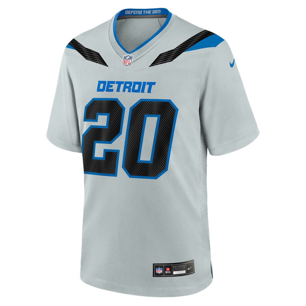 Detroit Lions Barry Sanders Silver 2026 Rivalries Collection Game Jersey product image 6, provided for visual reference and