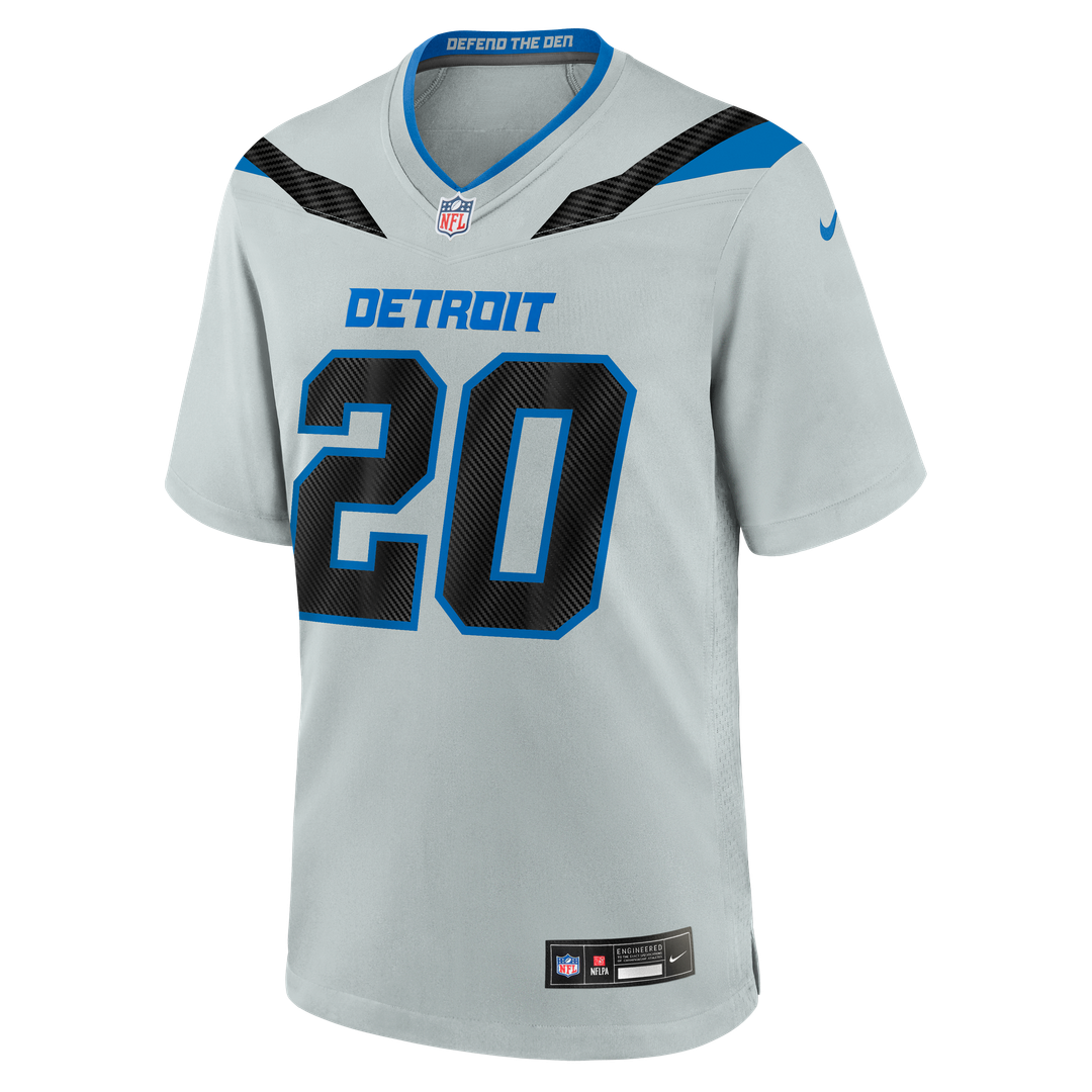 Detroit Lions Barry Sanders Silver 2026 Rivalries Collection Game Jersey product image 6, provided for visual reference and