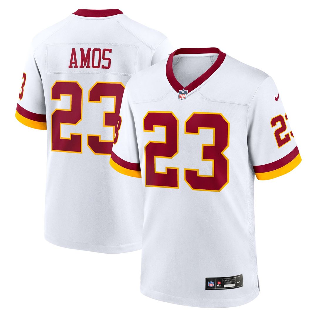 Washington Commanders Trey Amos White Game Super Bowl Era Jersey product image 1, provided for visual reference and product