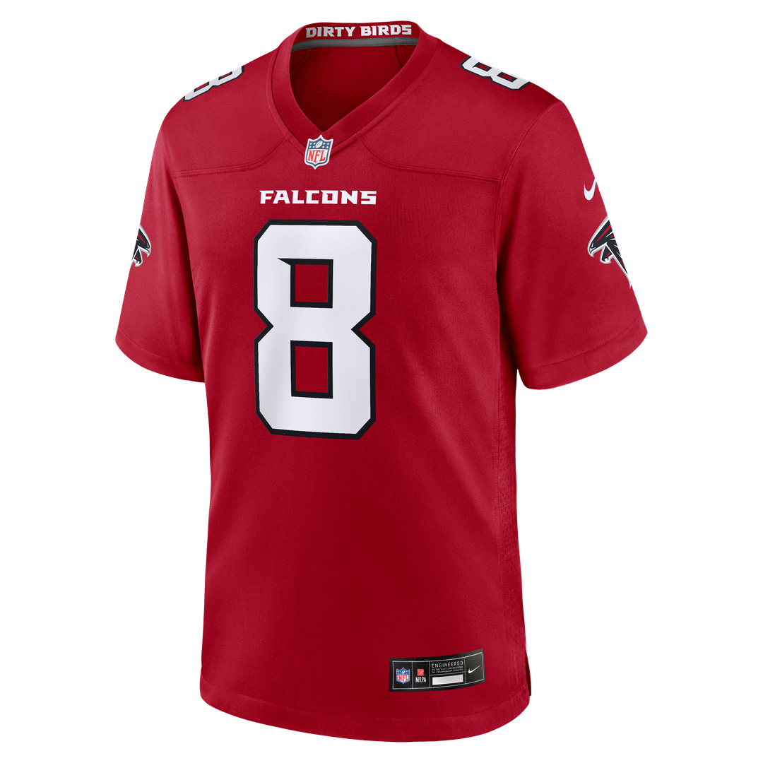 Atlanta Falcons Kyle Pitts Sr. Red Game Jersey product image 9, provided for visual reference and product detail review