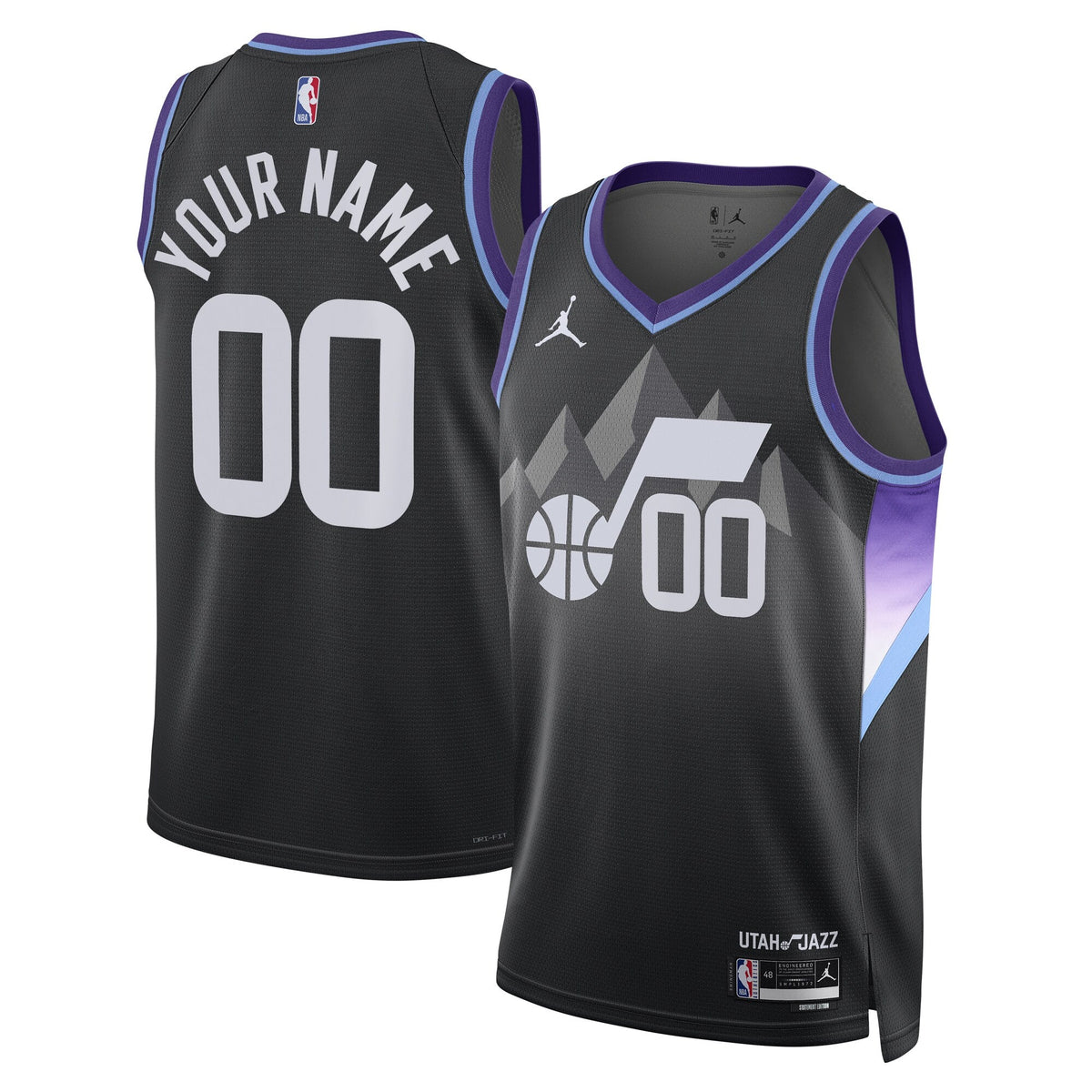 Utah Jazz NBA Statement Edition Swingman Basketball Jersey - Custom product image 1, provided for visual reference and