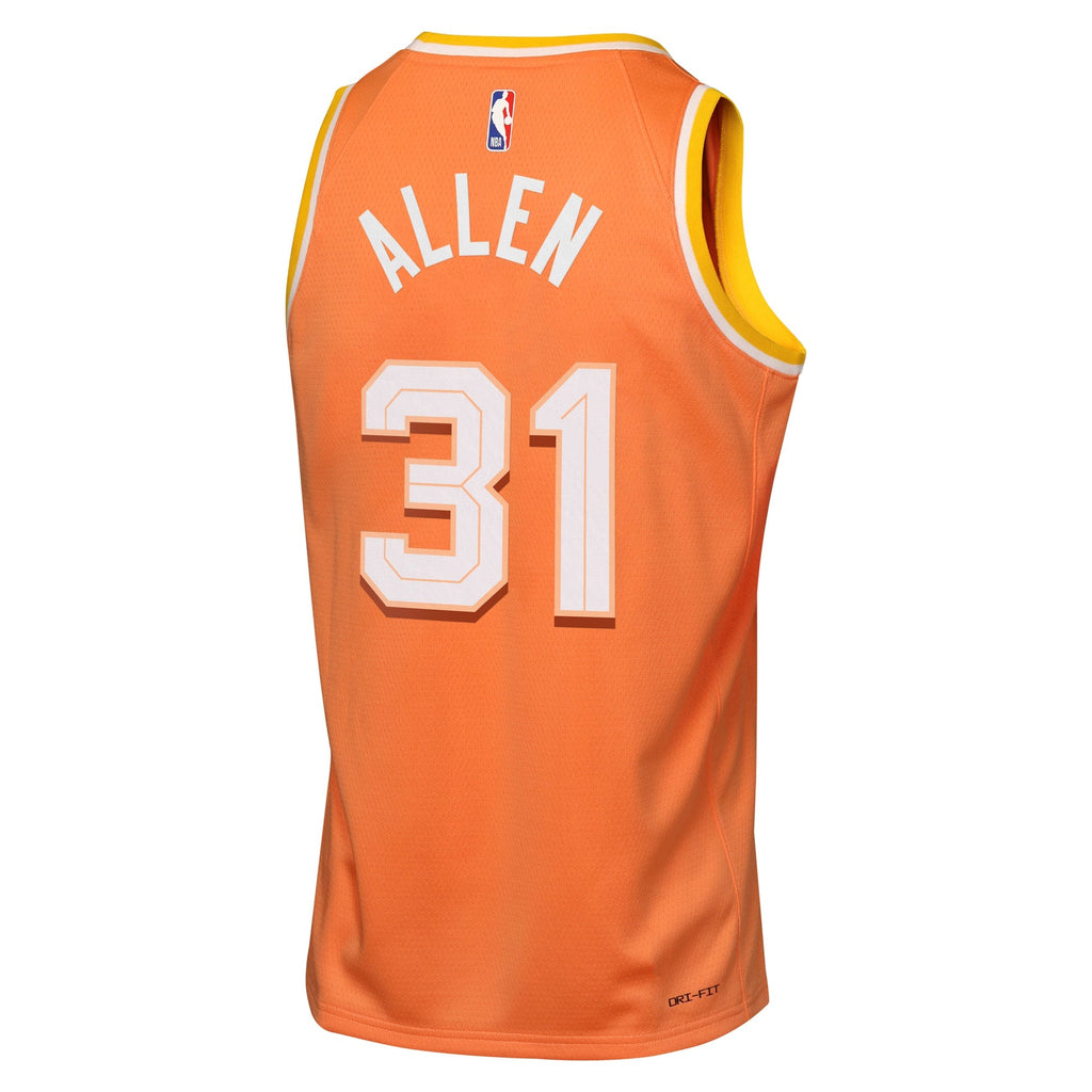Jarrett Allen Cleveland Cavaliers 2025/26 City Edition Swingman Jersey - Orange - Youth product image 4, provided for visual
