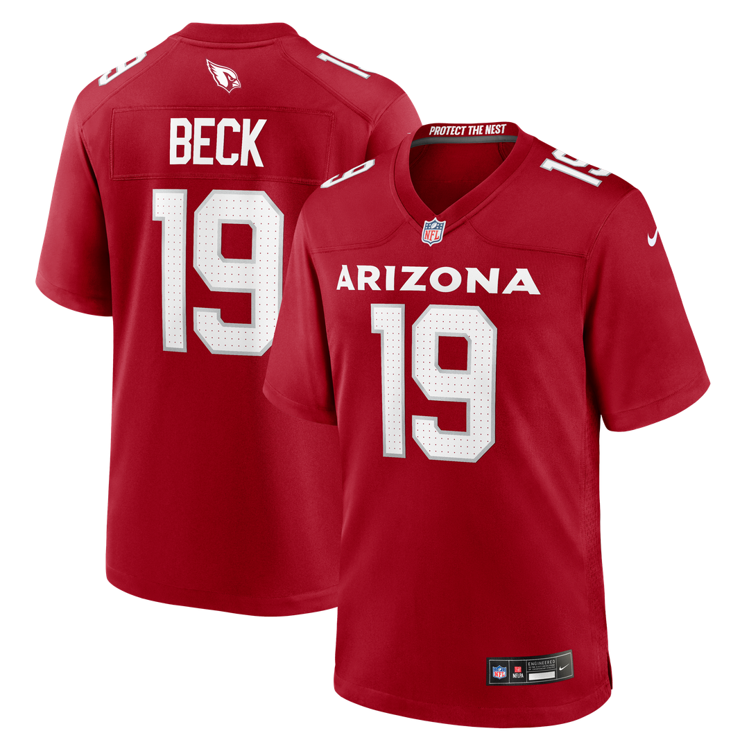 Arizona Cardinals Carson Beck Cardinal Game Jersey product image 1, provided for visual reference and product detail review
