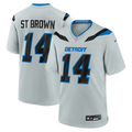 Detroit Lions Amon-Ra St. Brown Silver 2026 Rivalries Collection Game Jersey product image 1, provided for visual reference