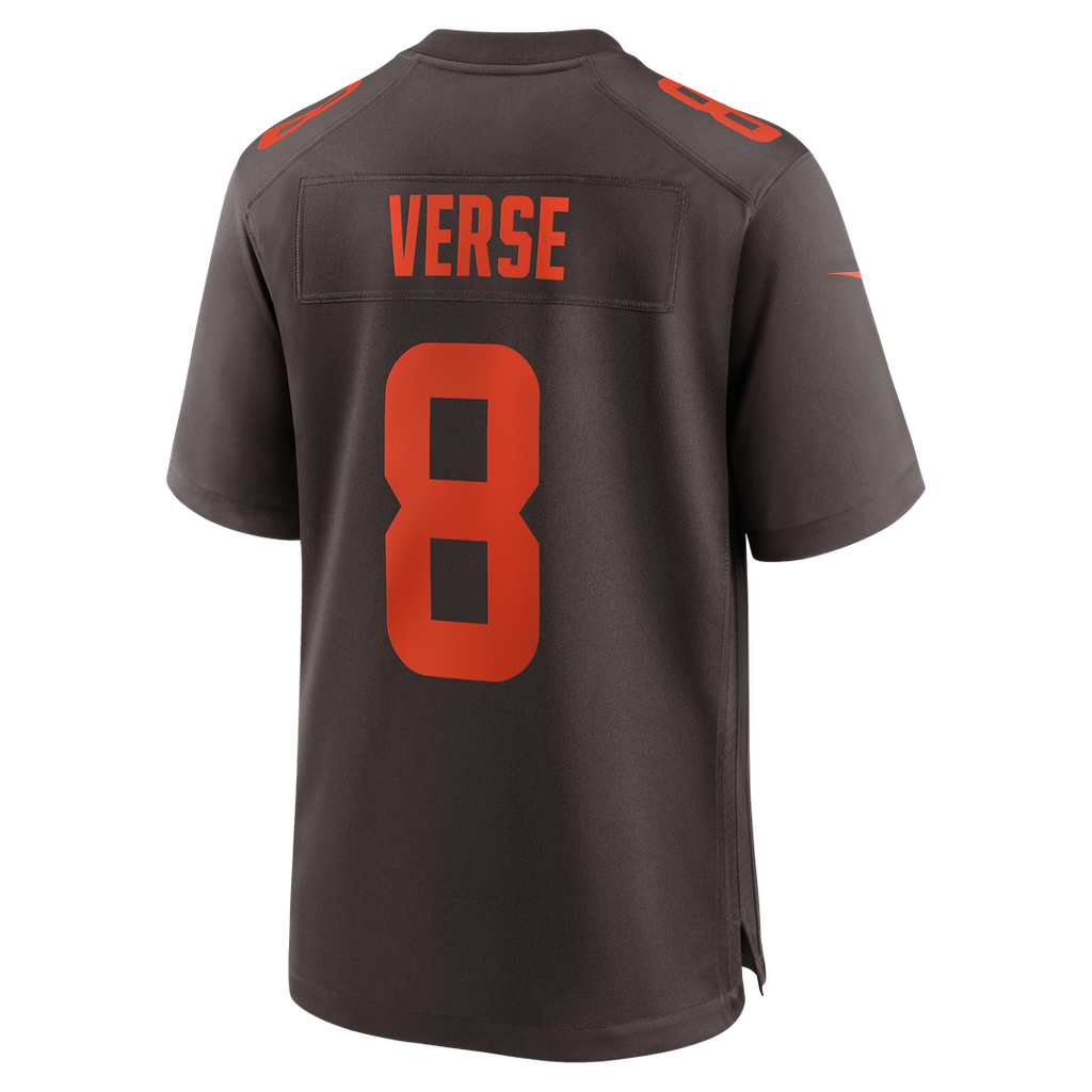 Cleveland Browns Jared Verse Brown Men Game Jersey product image 3, provided for visual reference and product detail review