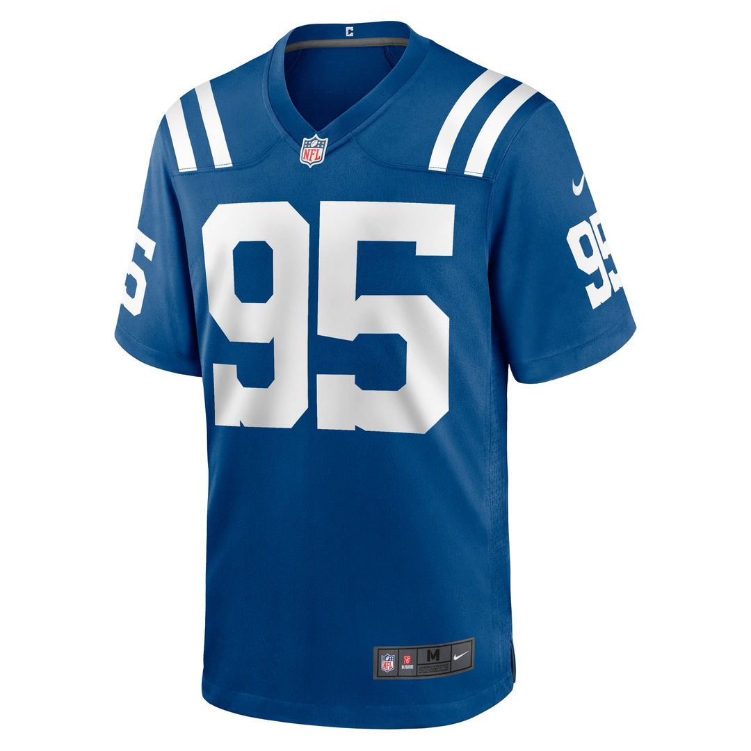 Indianapolis Colts Adetomiwa Adebawore Royal Team Game Jersey product image 2, provided for visual reference and product