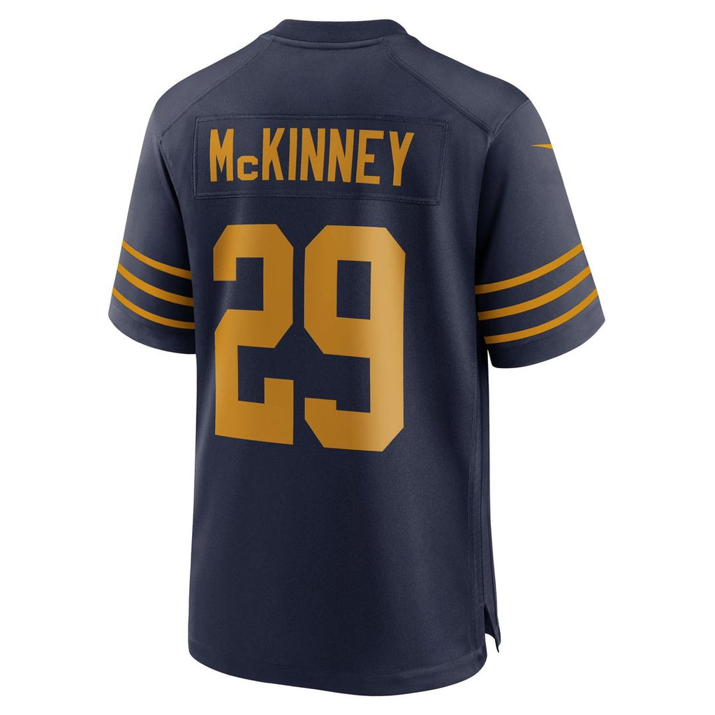 Green Bay Packers Xavier McKinney Navy The 1923 Classic Game Jersey product image 3, provided for visual reference and