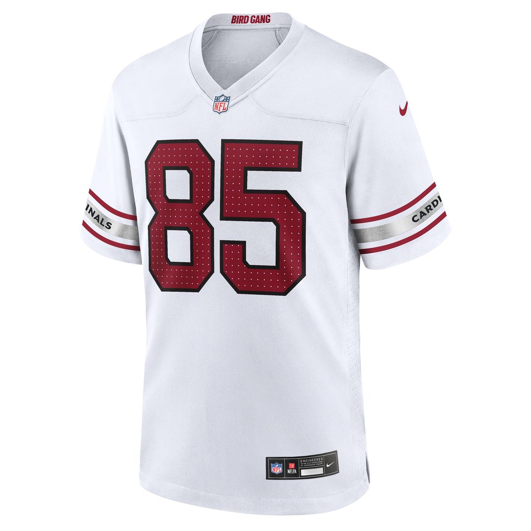 Arizona Cardinals Trey McBride White Game Jersey product image 2, provided for visual reference and product detail review