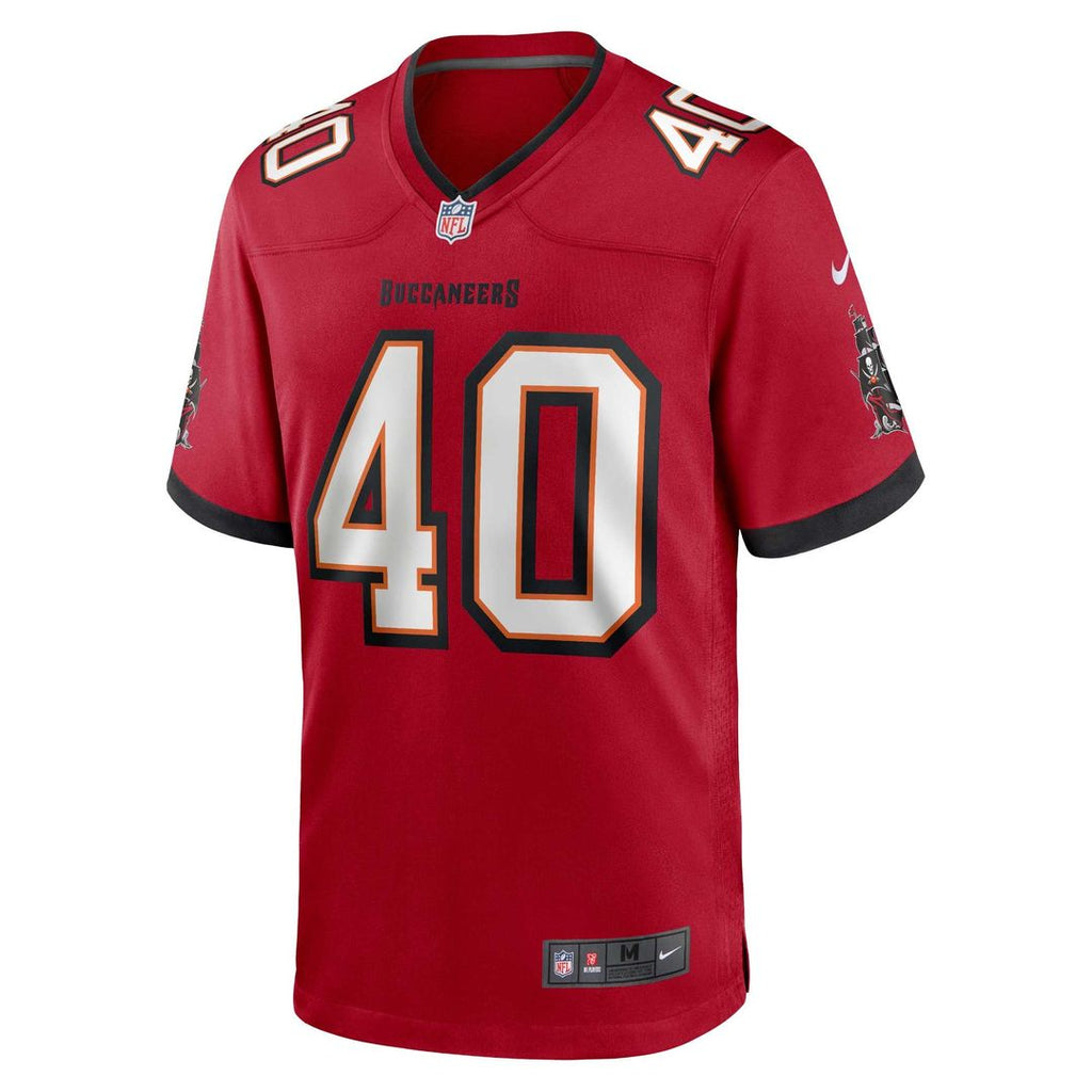 Tampa Bay Buccaneers Mike Alstott Red Retired Player Game Jersey product image 2, provided for visual reference and product