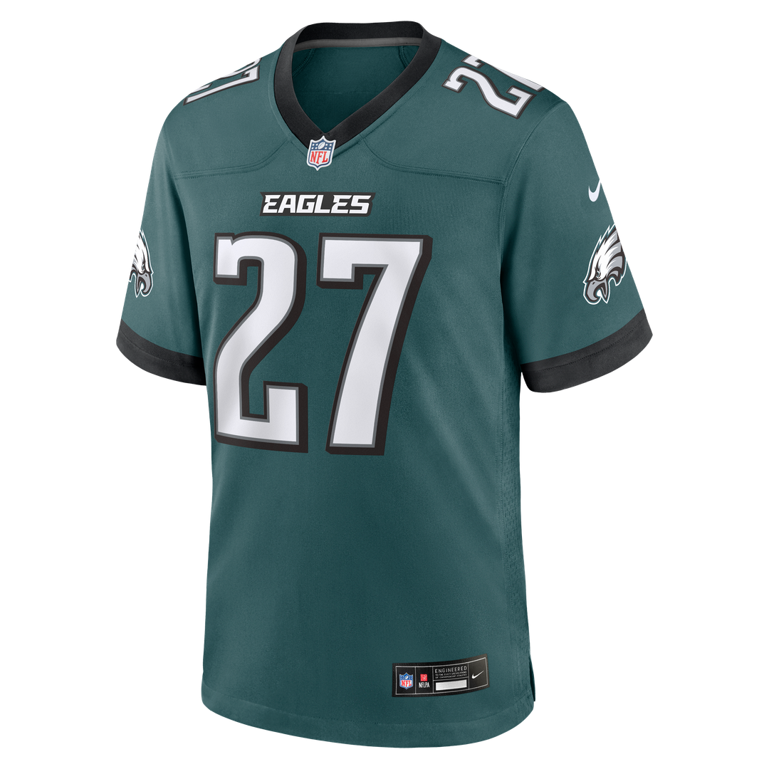 Philadelphia Eagles Quinyon Mitchell Midnight Green Team Game Jersey product image 5, provided for visual reference and