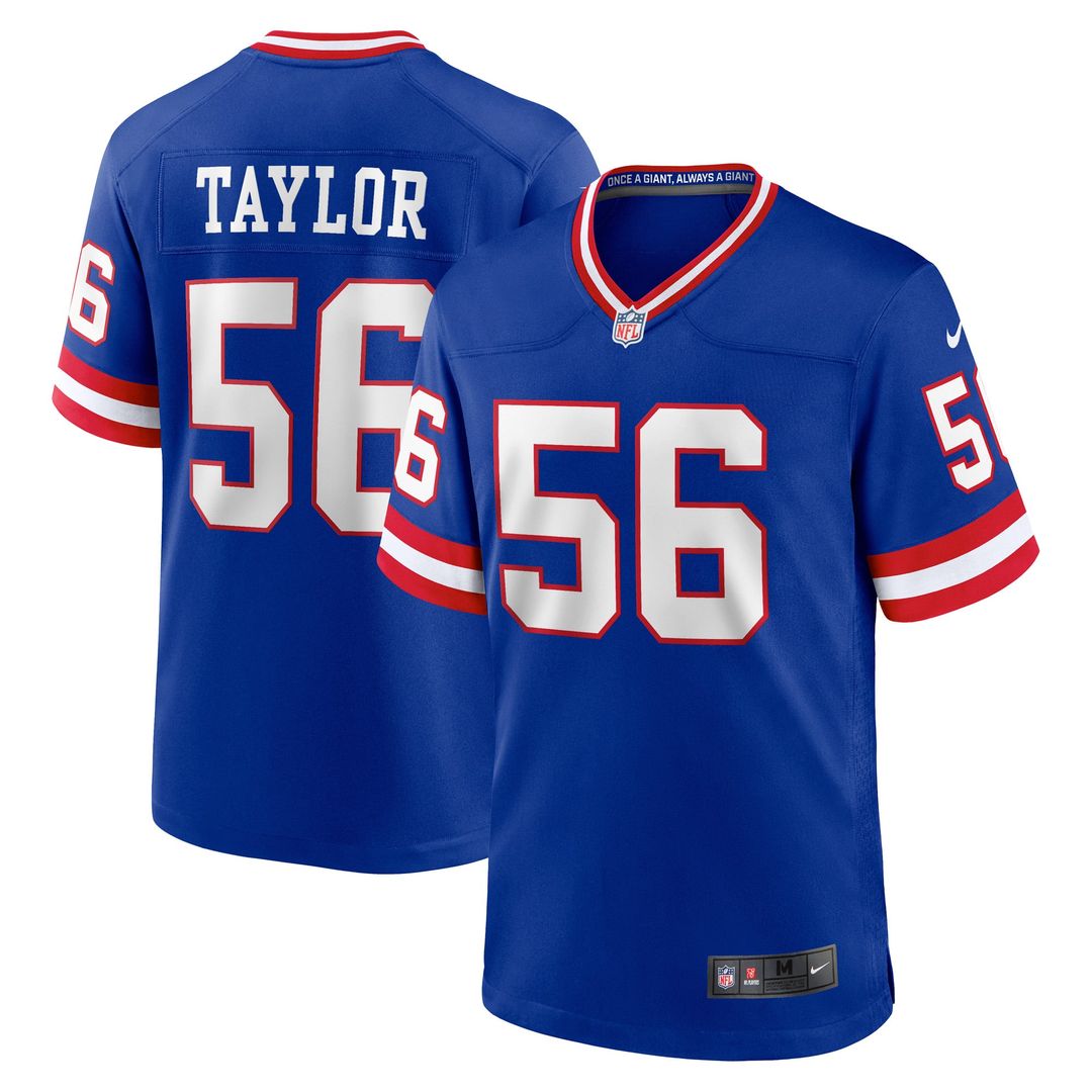 New York Giants Lawrence Taylor Royal Classic Retired Player Game Jersey product image 1, provided for visual reference and