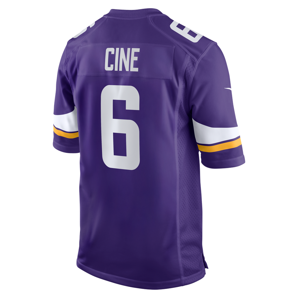 Minnesota Vikings Lewis Cine Purple Game Player Jersey product image 3, provided for visual reference and product detail