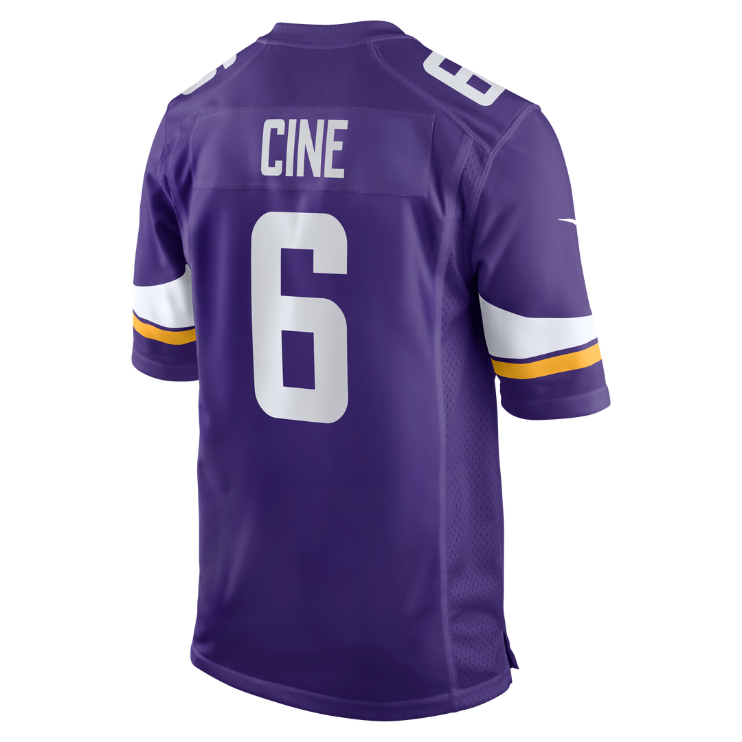 Minnesota Vikings Lewis Cine Purple Game Player Jersey product image 3, provided for visual reference and product detail