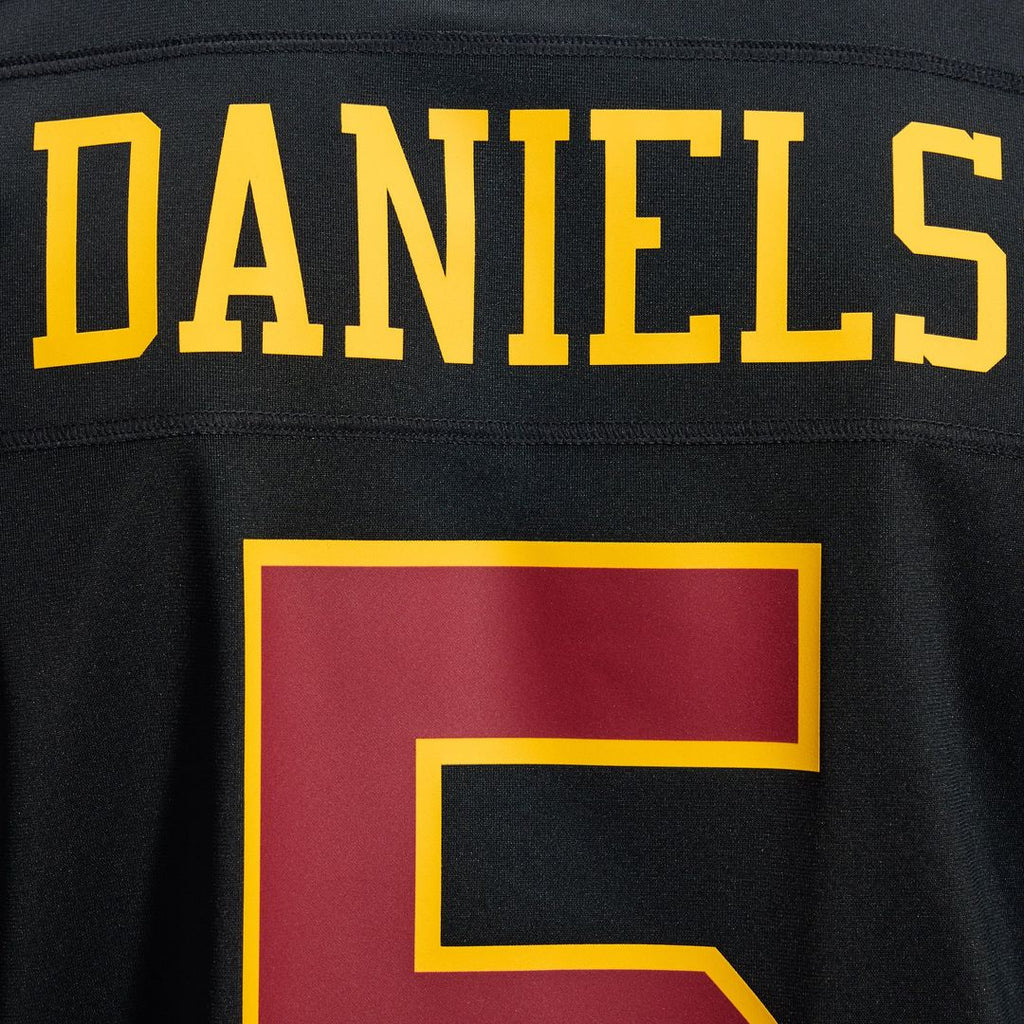 Hail Raiser Men Washington Commanders Jayden Daniels Black Alternate Game Jersey product image 12, provided for visual
