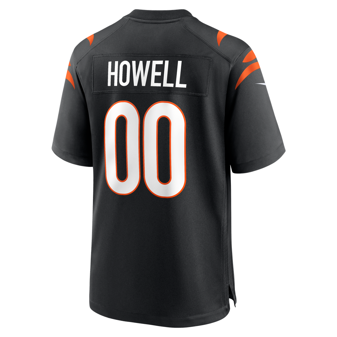 Cincinnati Bengals Cashius Howell Black Team Game Jersey product image 3, provided for visual reference and product detail