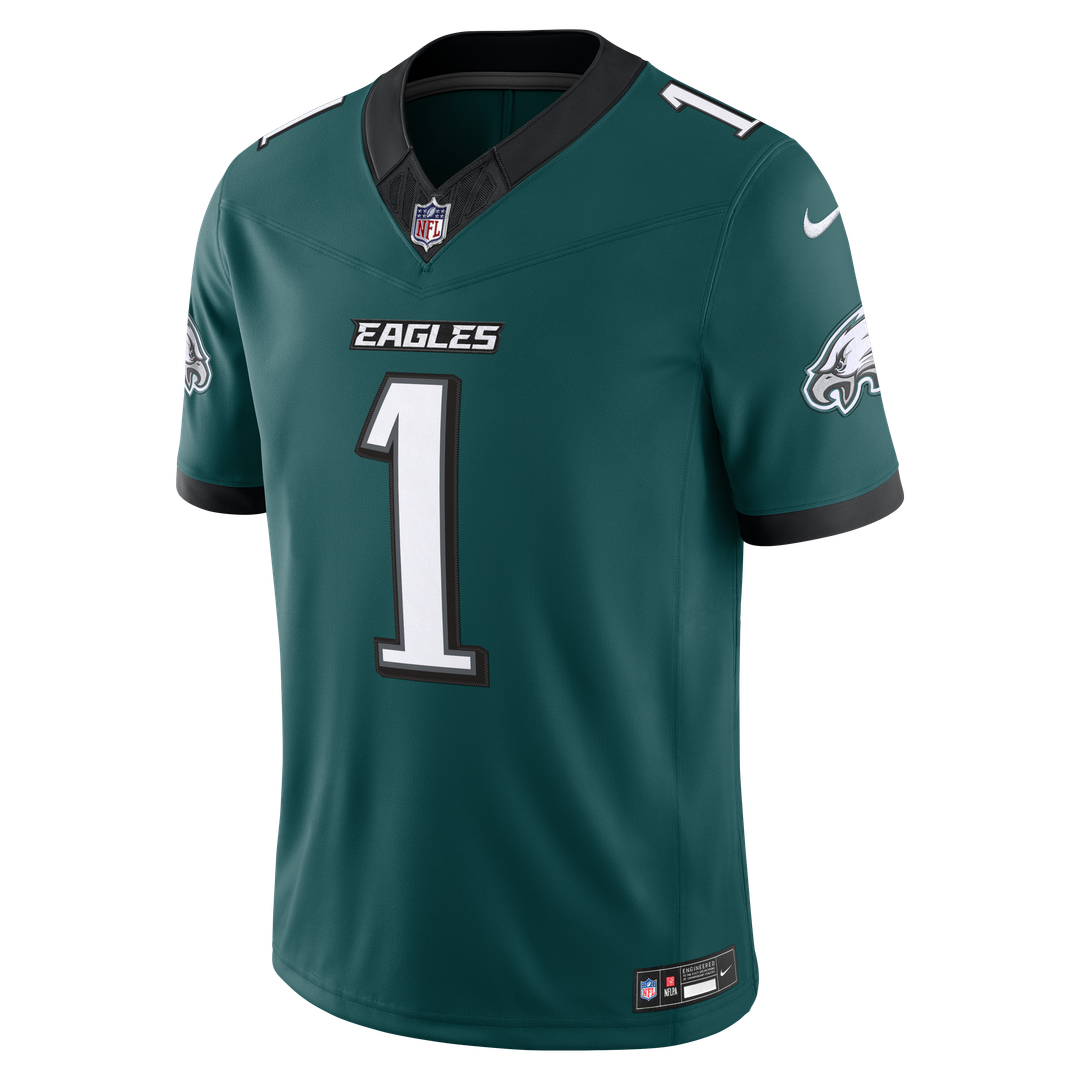 Philadelphia Eagles Jalen Hurts Black Alternate Vapor F.U.S.E. Stitched Limited Jersey product image 11, provided for visual