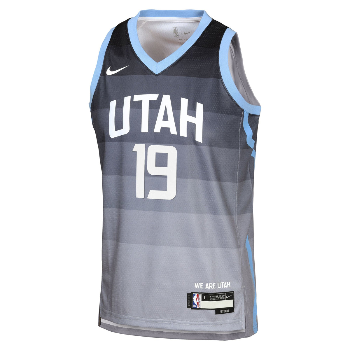 Ace Bailey Utah Jazz 2025/26 City Edition Swingman Jersey - Gray - Youth product image 3, provided for visual reference and