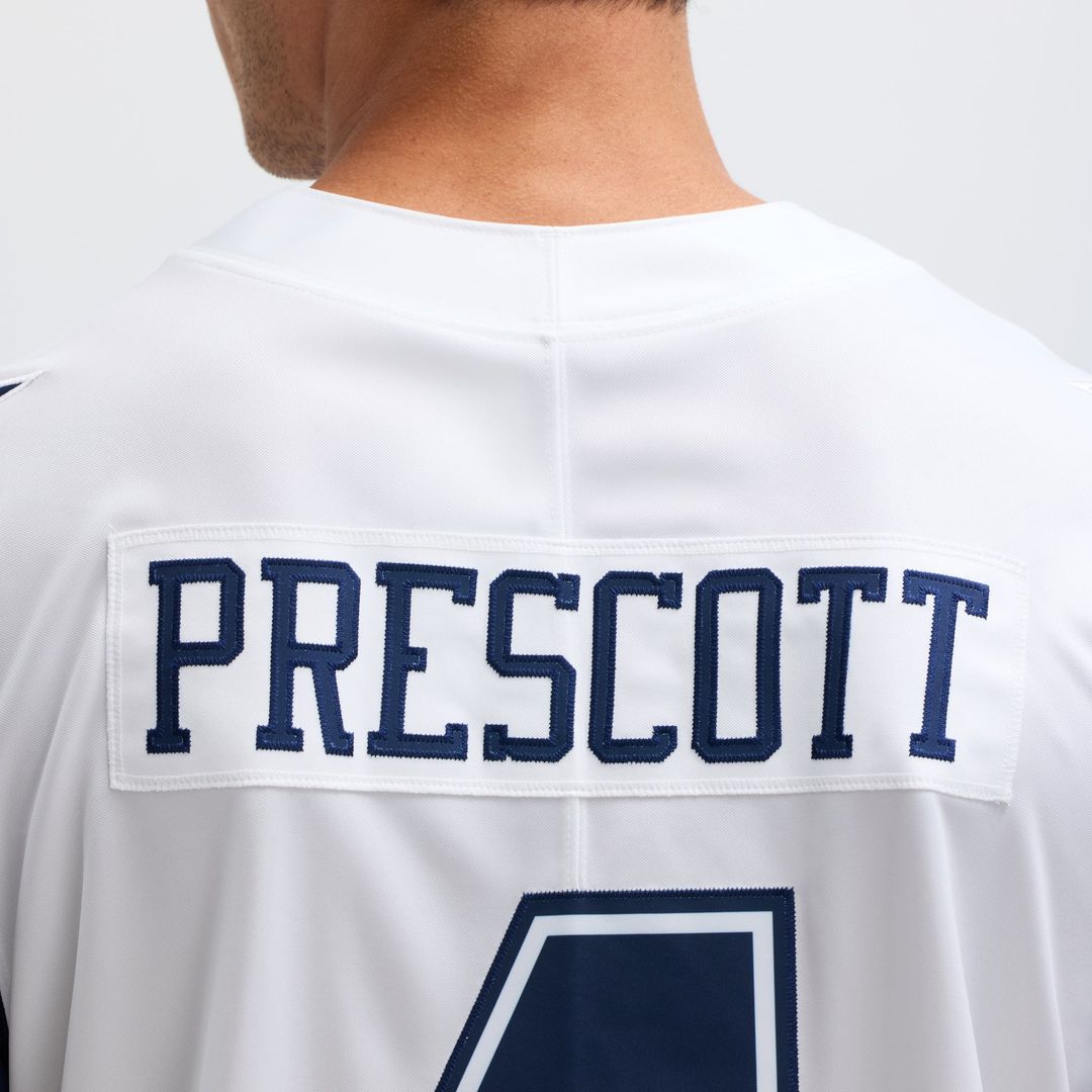 Dallas Cowboys Dak Prescott Navy Vapor Limited Player Jersey product image 14, provided for visual reference and product
