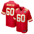 Kansas City Chiefs Hunter Nourzad Red Game Jersey product image 1, provided for visual reference and product detail review
