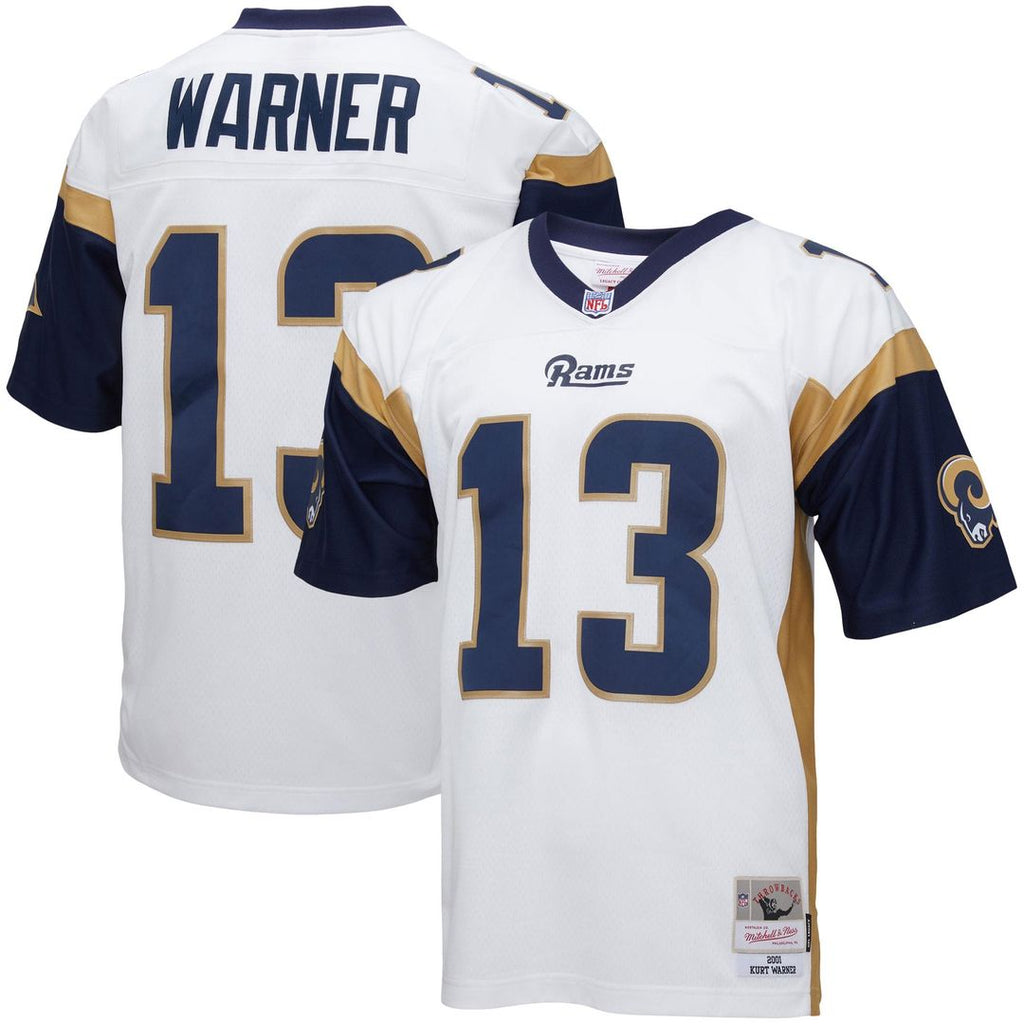 Los Angeles Rams Kurt Warner White Big & Tall 2001 Retired Player Replica Jersey product image 1, provided for visual